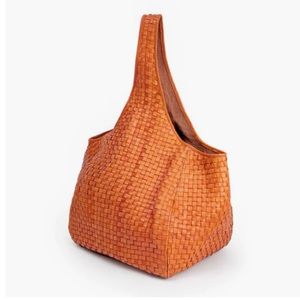 Clare V Tan Woven Bando Tote NWOT